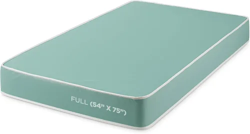 Colchón de espuma de 6 pulgadas con funda de vinilo resistente al agua, colchón firme, Full