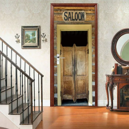 Miniatura 37 de Calcomanías 3D para puerta, murales para despegar y pegar, cocodrilo negro, calcomanías de pared, autoadhesivas, extraíbles, impermeables, de PVC