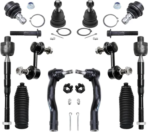 Miniatura 134 de Detroit Axle – Kit de suspensión delantera para Hyundai 2013-2018 Santa Fe 2 enlaces de barra de estabilizador 4 varillas de amarre interiores