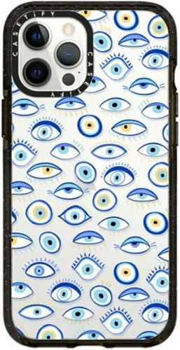 Miniatura 66 de Funda CASETiFY Impact para iPhone 12 Pro Max - Blanco Nubes - Negro Claro Nubes Blancas