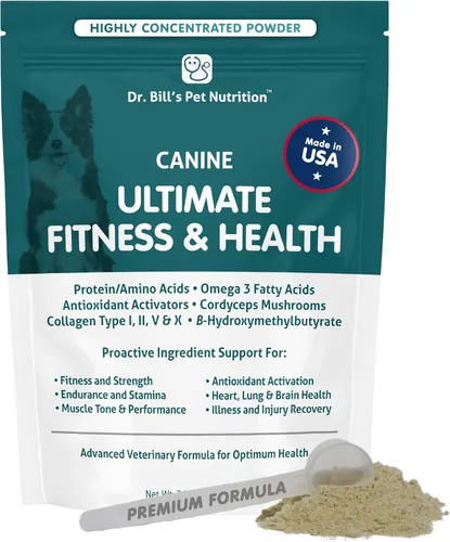 Miniatura 9 de Dr. Bill's Canine Ultimate Fitness & Health - Multivitamínico diario para perros para energía, longevidad y apoyo de todo el cuerpo - Suplemento