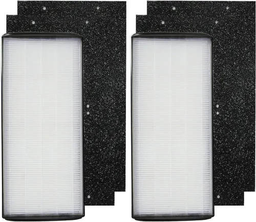 PUREBURG WPT60 Juego de filtros de repuesto – 2 filtros HEPA + 4 prefiltros de carbón activado compatibles con Whirlpool WPT60 (P/B) Whispure torre