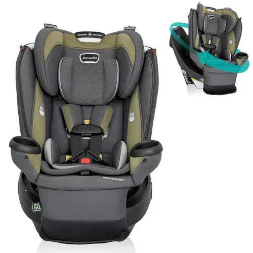 Miniatura 12 de Evenflo Revolve360 Extend Asiento de Auto Convertible con Rotación de 360 Grados, Orientado Hacia Atrás Extendido, Orientado Hacia Adelante, Modo