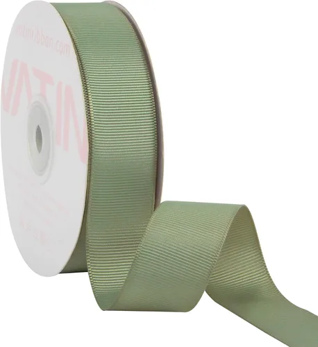 Miniatura 130 de Vatin - Rollo de cinta de grogrén, rollos de 25-50 yardas, perfecto para decoración de bodas, coronas, baby showers, envolturas de paquete de regalo