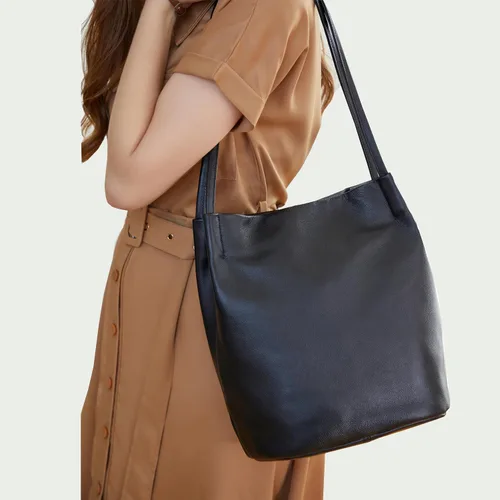 Miniatura 6 de Iswee - Bolsos de cuero genuino, diseño de hombro Hobo, bolsos para mujer