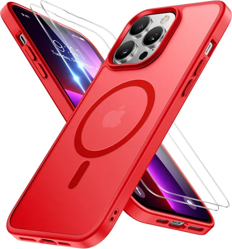 Miniatura 91 de Miracase Funda diseñada para iPhone SE 2022/SE 2020/7/8, funda multicolor de silicona a prueba de golpes (rojo)