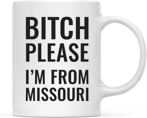 Miniatura 85 de Andaz Press Taza de café de 11 onzas, regalo de broma, Bitch Please I'm from Alabama, paquete de 1, incluye caja de regalo, divertidas ideas
