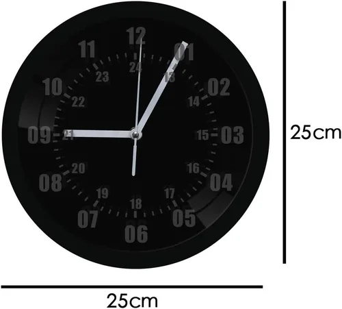 Miniatura 9 de The Geeky Days Reloj de pared con signo de neón de 24 horas de tiempo militar con retroiluminación LED zona horaria mundial militar signo de neón