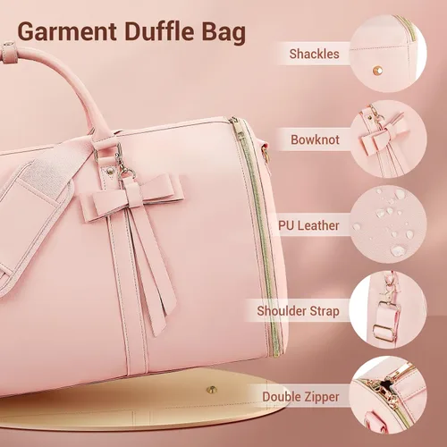 Miniatura 3 de Bolsas de ropa para viajes para mujer, Rosado, Lindo