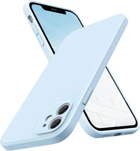SURPHY Diseño para Funda iPhone 11 con Protección de Cámara, Diseño Delgado de Borde Recto, Funda de Teléfono de Silicona Líquida para iPhone 11 de