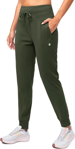Miniatura 33 de G Gradual Pantalones deportivos con forro polar para mujer, de cintura alta, resistentes al agua, térmicos, para invierno, correr, senderismo