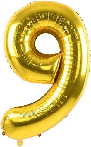 Miniatura 8 de TONIFUL Globos dorados de 40 pulgadas con números grandes del 0 al 9, globos digitales de helio del número 5, globos de aluminio de Mylar con Nmuber