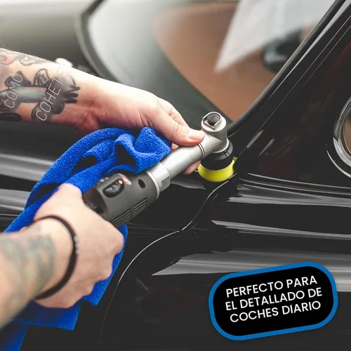 Miniatura 5 de The Rag Company - Toallas de microfibra 365 sin bordes (paquete de 10) Mezcla premium 70/30, pulido profesional, eliminación de cera, detallado Azul