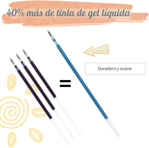 Miniatura 3 de Bolígrafos de gel para libros de colorear de adultos, juego de 30 colores con punta fina y un 40 % más de tinta para dibujar, ideales para Varios