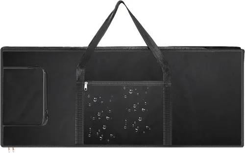 Miniatura 3 de Tosnail Funda para teclado de 61 notas, funda suave para piano acolchada con algodón de 0.236 in, funda para piano con asas y bolsillo grande, 39 x