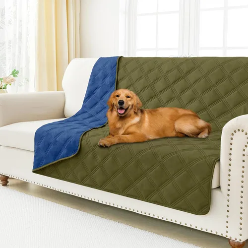 Miniatura 91 de Smiry Funda Impermeable para Cama de Perro, Manta Suave Reversible para Mascotas, Lavable a Prueba de Fugas para Gatos y Perros, Funda para Sofá