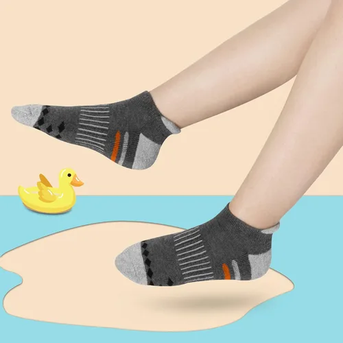 Miniatura 6 de Comfoex 10 pares de calcetines de tobillo atléticos para niños grandes y pequeños calcetines de algodón medio acolchados