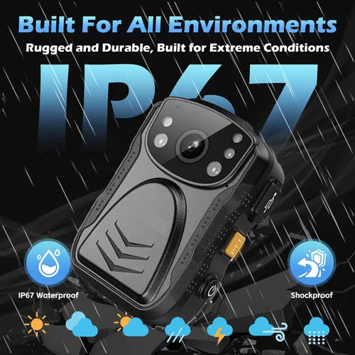 Miniatura 5 de PatrolMaster 1296P Cámara corporal con visión nocturna de 170°, 3500mAh - Grado comercial profesional a prueba de manipulaciones para seguridad