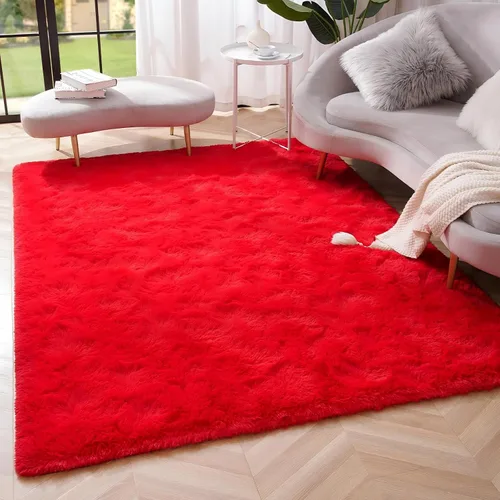 Miniatura 6 de Amearea Alfombra Premium Suave y Esponjosa Moderna Shag, 8x10 Pies, Alfombras Difusas Shaggy para Dormitorio Sala de Estar Decoración de Apartamento