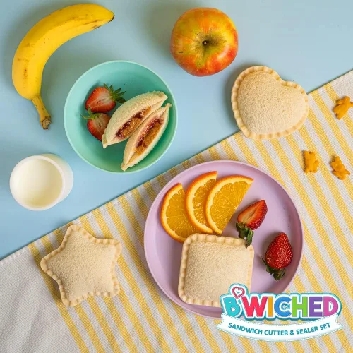 Miniatura 5 de Cortador y sellador de sándwich (círculo) - Preparador de sándwiches sin corteza - Ideal para fiambrera y caja de Bento - Almuerzo para niños
