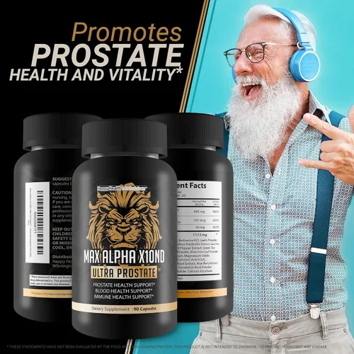 Miniatura 5 de Max Alpha X10ND Ultra Prostate - Soporte de próstata T para hombres - Promueve la energía y la resistencia - Apoyo al flujo sanguíneo para la salud