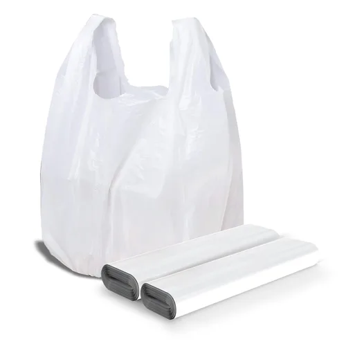 Bolsas de plástico LimonLaviu - 100 unidades (grosor de 25 mic) (29,21 x 16,51 x 53,34 cm) con asas - Bolsas al por mayor para pequeñas empresas y