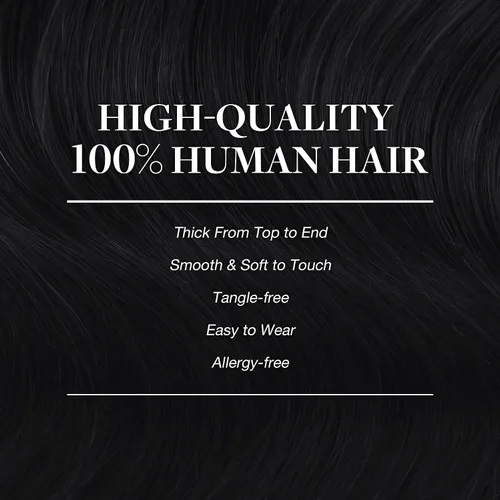 Miniatura 4 de GOO GOO - Extensiones de cabello humano natural y real con clip para mujer, extensiones de cabello Remy, 12 pulgadas, 3 onzas (85 g), 7