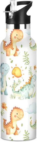 Miniatura 13 de Western Cowboy Boho Cactus Vast Wilderness, Reusable Water Bottle Insulated with Straw Double Wall Vacuum Insulated Leakproof and BPA Free for Gym 20
