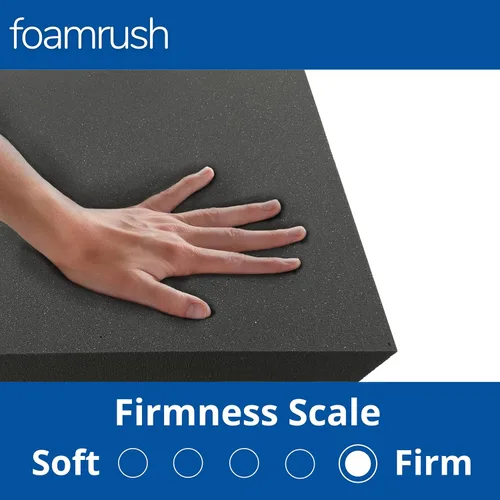 Miniatura 3 de FoamRush Cojín de espuma para tapicería de alta densidad de 0.5 x 24 x 48 pulgadas, color carbón