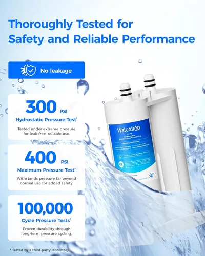 Miniatura 8 de Waterdrop Repuesto para filtro de agua para refrigerador EWF01®, FC-300, FC300, EFF-6018A, 241988703, 3 filtros (el paquete puede variar)