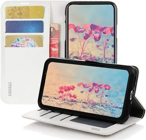Miniatura 20 de Bling - Funda tipo cartera para teléfono compatible con Samsung Galaxy Z Fold 3 5G, elegante, hecha a mano, atrapasueños con colgante de perlas