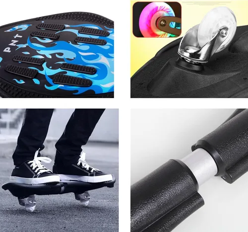 Miniatura 3 de Tabla giratoria, patineta junior de lujo con ruedas iluminadoras para más emoción, diversión y visibilidad, Twistboard para niños de 8 años