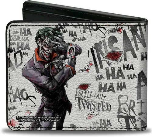 Miniatura 2 de Buckle-Down Billetera Joker Brillante-retorcido-loco-loco Psycho Posetarjetas Accesorio