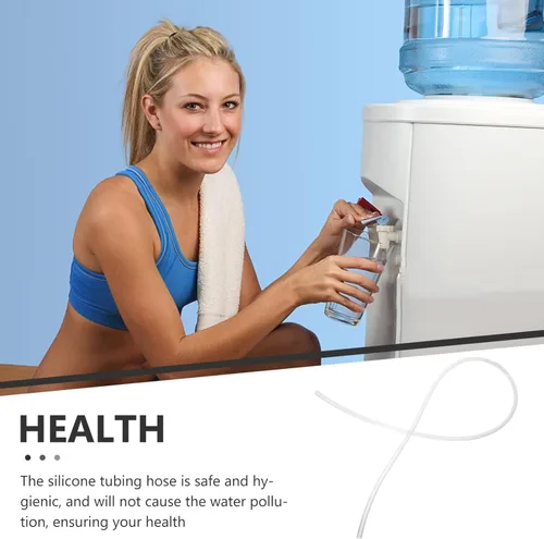 Miniatura 7 de Angoily Tubo de repuesto de manguera de silicona para bomba dispensadora de agua de 39.37 pulgadas, tubo flexible de silicona suave, resistente a