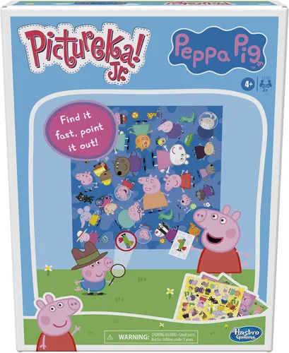Hasbro Gaming Pictureka! Juego de fotos Junior Peppa Pig, divertido juego de mesa para preescolares, para niños de 4 años en adelante, no requiere