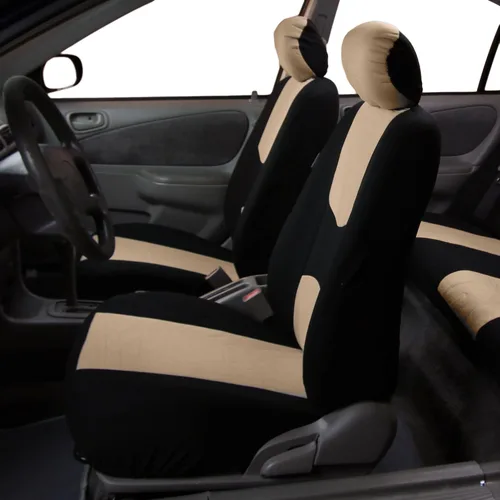 Miniatura 2 de Fundas para asiento FH GROUP FH-FB050102 planas, para la mayoría de los autos, camiones, furgonetas o camionetas, Beige-FH2033