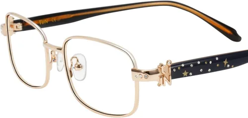 TIJN Lentes de bloqueo de luz azul para mujeres y hombres, gafas cuadradas de acetato con marco de metal para cosplay y niñas de anime, Rin
