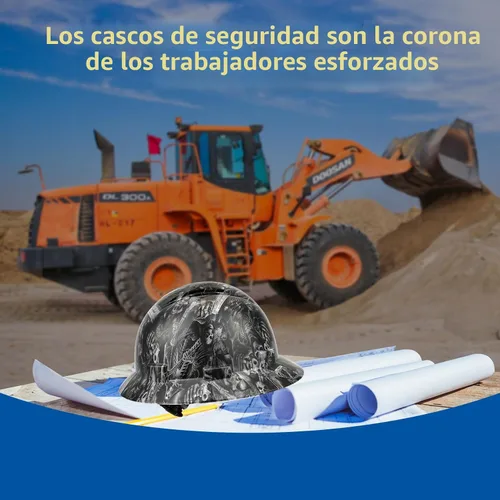 Miniatura 5 de Casco de seguridad OSHA de ala completa, casco de seguridad duradero y ligero de fibra de carbono, equipo de protección de suspensión de trinquete