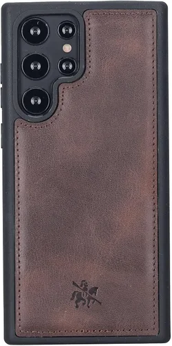 Miniatura 105 de Venito Lucca - Funda de piel compatible con Samsung Galaxy Note 10 (6,3 pulgadas), extra segura, con cubierta trasera acolchada, cocodrilo negro