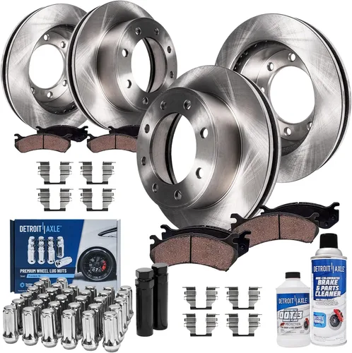 Miniatura 25 de Detroit Axle - Rotores de freno para Nissan NV2500 NV3500 NV1500 NV1500 2012-2021, repuesto de rotores de freno de disco: rotor delantero de 14.17