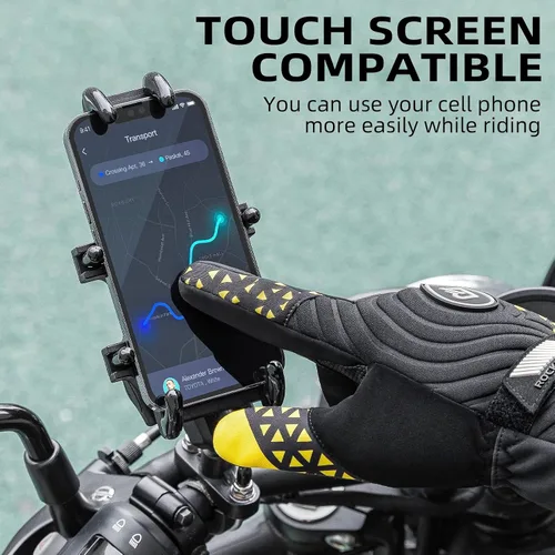 Miniatura 4 de ROCKBROS Guantes térmicos de invierno para ciclismo con pantalla táctil, para hombres y mujeres, resistentes al viento, esquí, nieve