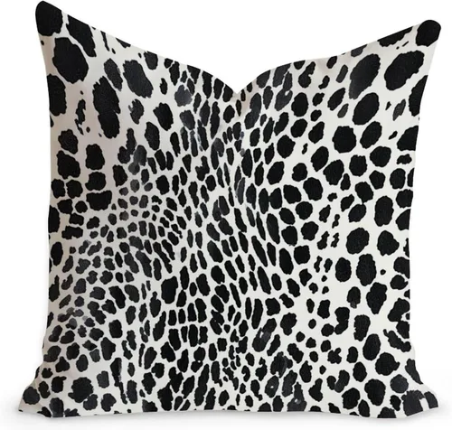 Miniatura 22 de Funda de cojín decorativa con estampado de guepardo verde peridoto para sofá, funda de almohada verde crema con estampado de leopardo con A-16