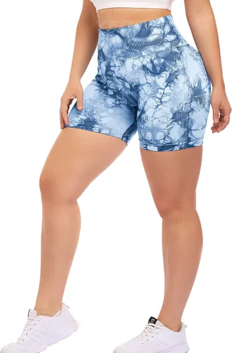 Miniatura 5 de YEOREO - Pantalones cortos de ciclismo para mujer sin costuras con cintura alta para entrenamiento yoga y gimnasio estilizan tu figura