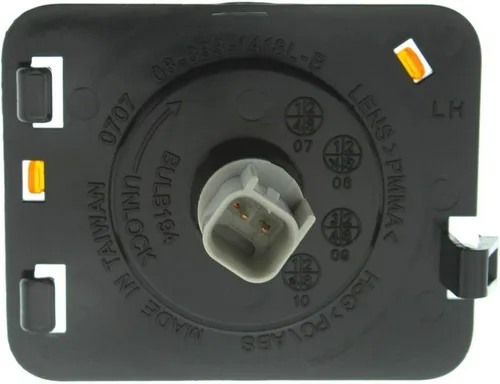 Miniatura 5 de Faro de señalización lateral de repuesto APA para Wrangler 2007-2018 con foco incluido lado izquierdo del conductor 55078145AA CH2550127 Lado