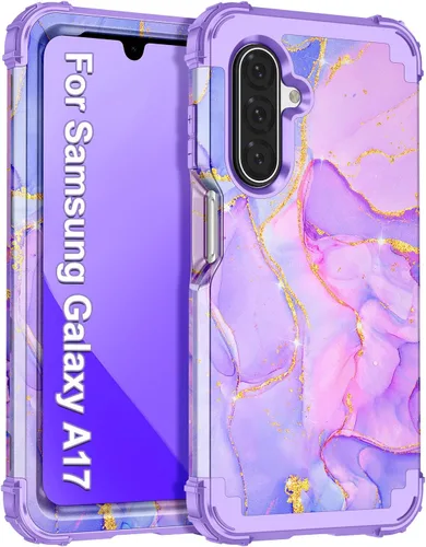 Miniatura 89 de Casetego Funda para Galaxy A16 5G, Tres Capas de Alta Resistencia Robusta a Prueba de Golpes, Protección Completa Rugosa de PC Duro + Parachoques