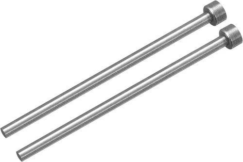 Miniatura 18 de uxcell Pasadores eyectores rectos, 0.256 in (1/4") Dia. Punzón de punta redonda de acero 65Mn 100mm (4") de largo para mantenimiento mecánico 2