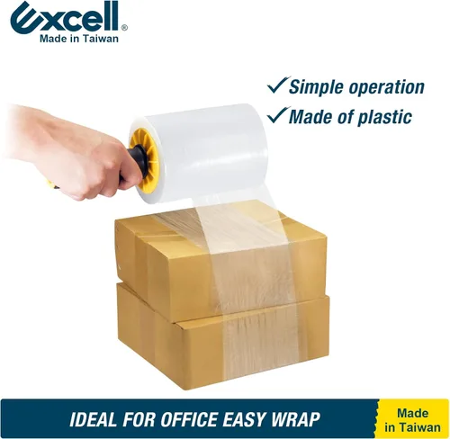 Miniatura 6 de Excell SF-1752 Mini dispensadores de envoltura elástica de mano con freno (3") Mini wrappers with tension brake for safe, easy pallet wrapping.