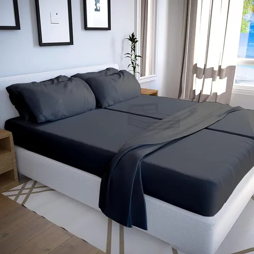 Miniatura 32 de Sábanas extra largas de tamaño individual XL para dormitorio, sábanas de microfibra súper suave, ropa de cama de lujo de hotel, sábanas de Blanco