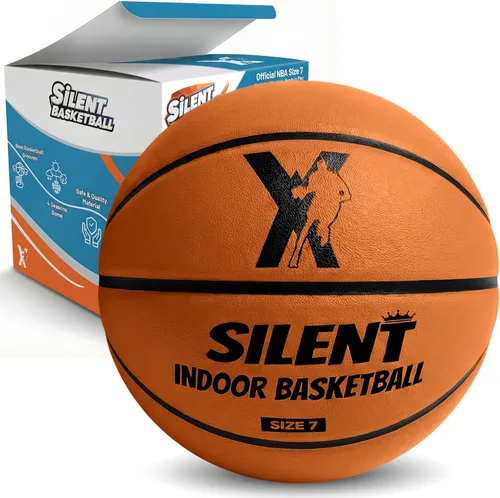 Miniatura 10 de YGA Silent Basketball Size 7 (29.5"): Grooved Airless Indoor Basketball with Upgraded 95% Bounce - Ultra Quiet Basketball for Dribbling Indoor