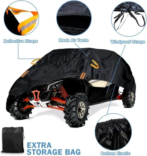 Miniatura 2 de UTV Cover for CFMOTO UForce 1000 XL (Four-Seat) 2021-2026, Waterproof & Heavy Duty Protection, Fits Most UTVs, All Weather Outdoor Use, Easy to
